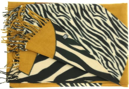 Sjaal viscose wol Zebra Softy - Caramel