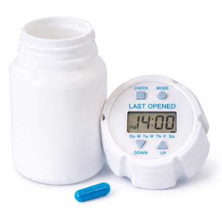 Pillendoos Timecap- 24 x Alarm–Laatst Geopend Functie