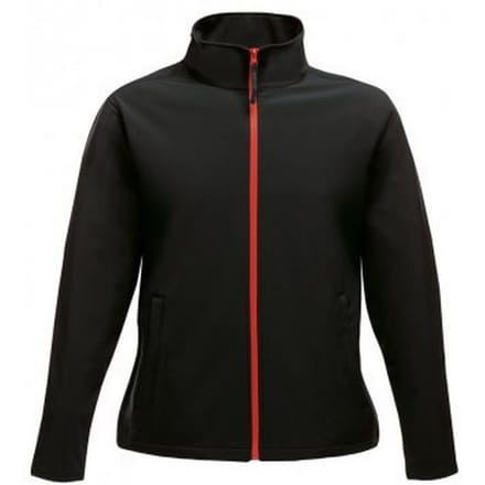 Regatta Opvallende Dames/dames Ablaze Afdrukbaar Soft Shell-jasje (Zwart/Klassiek Rood)