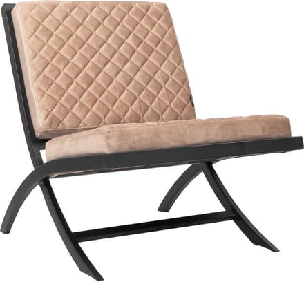 Bronx71® Design fauteuil Madrid velvet taupe
