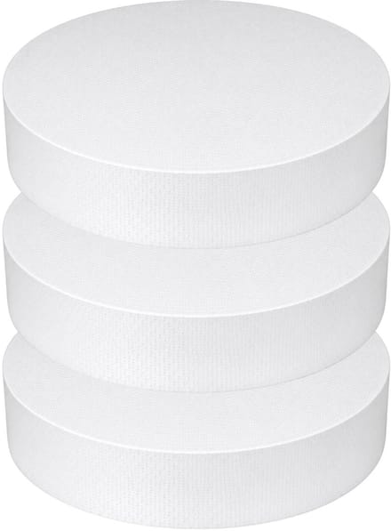 Piepschuim vormen - cirkel - 3x - D37,5 x 4 cm - styropor hobby / DIY vorm - basis knutselfiguren