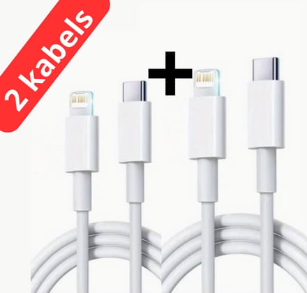 iPhone Oplader Kabel - iPhone oplader - iPhone kabel - iPhone oplaadkabel - iPhone snoertje - iPhone snoertje 1 Meter - iPhone Kabel Apple - usb c - 6/7/8/X/Xr/Xs/11/12/13