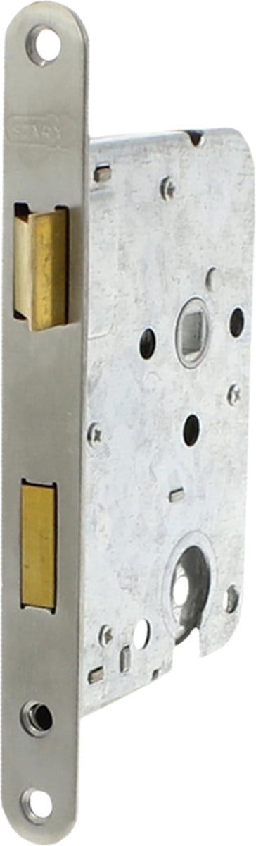 Starx Cilinderslot - Loopslot - Insteekslot met Voorplaat RVS - Deurslot - 50 x 55 mm