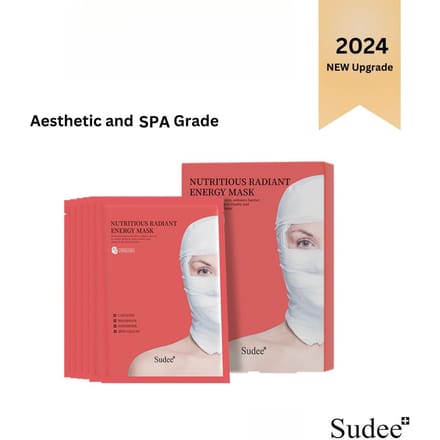 Sudee 2024 NEW Launch - Sudee nutritious radiant energy mask 1box/5ea 1 box red