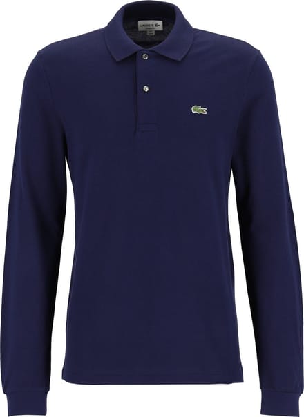 Lacoste Classic Fit polo lange mouw - navy blauw