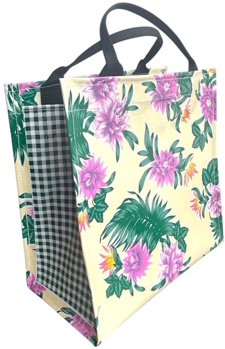 Atelier Du Baj Shopper van Mexicaans tafelzeil flowers