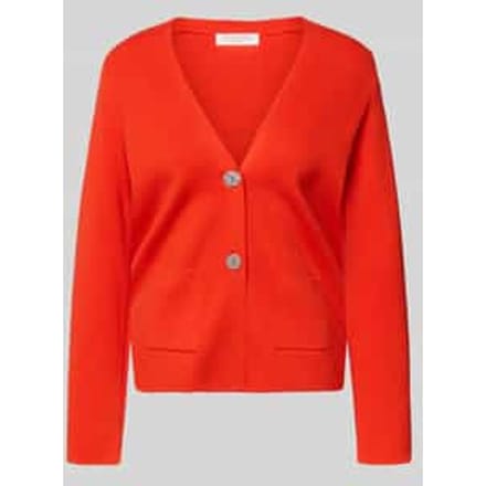 Loose fit gebreid jack met V-hals