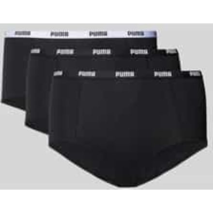 Broek met elastische band met logo in set van 3