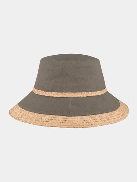 Charlie - Polyester strandhoed - Olijf groen
