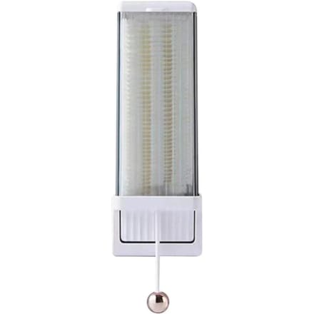 Boîte de rangement de coton de maquillage, 1 ensemble, Installation facile, distributeur de coton mural peu encombrant pour salle de bain à domicile blanc