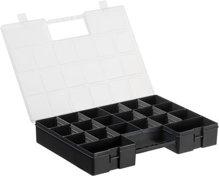 plast team LUXOR HOBBY BOX Sorteerdoos, zwart