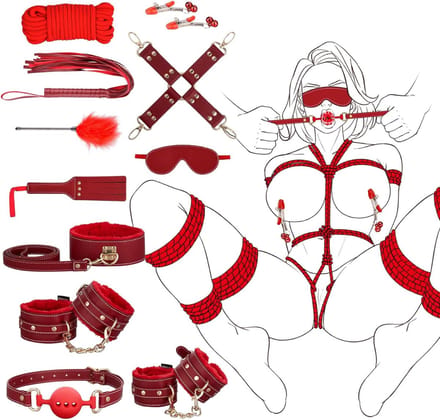 Zyrex® BDSM Extreme - Bdsm Kleding - BDSM Toys - Rood - 29 cm x 24 cm x 7 cm
