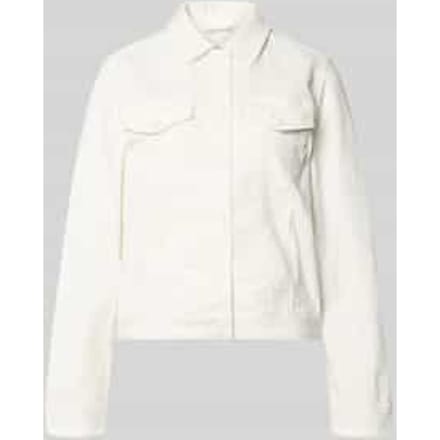 regular fit jeansjack van katoenmix