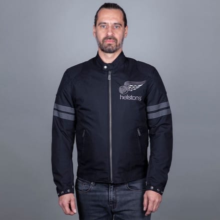 Helstons Jake Speed Fabrics Jas Zwart Grijs - Jas