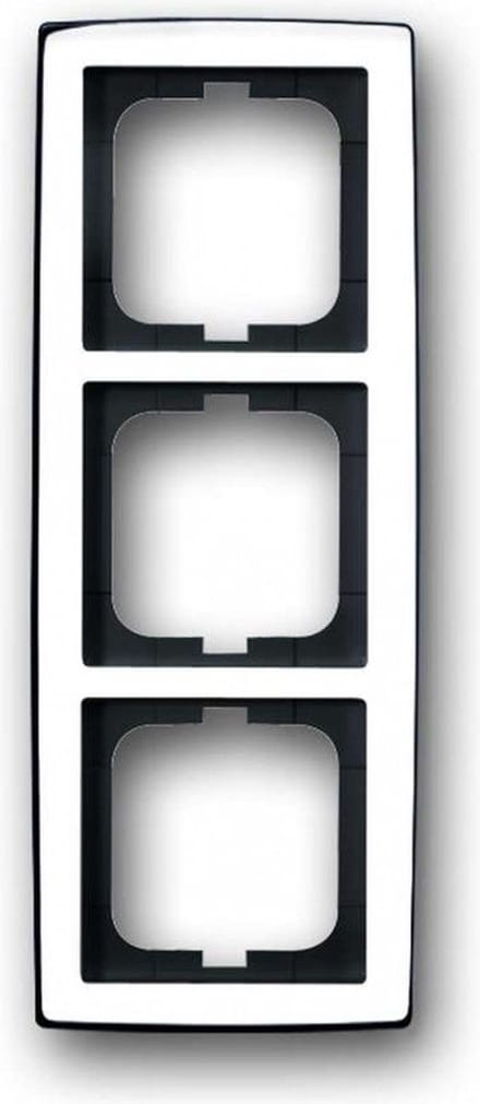 ABB Busch-Jaeger afdekraam 3-voudig - solo chroom glans (1723-80G)