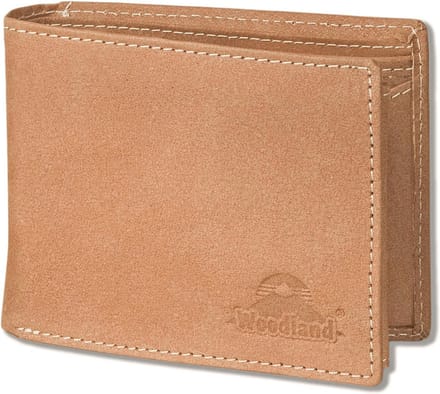 Woodland Heren Portemonnee Leer Billfold - RFID anti skim - Cognac