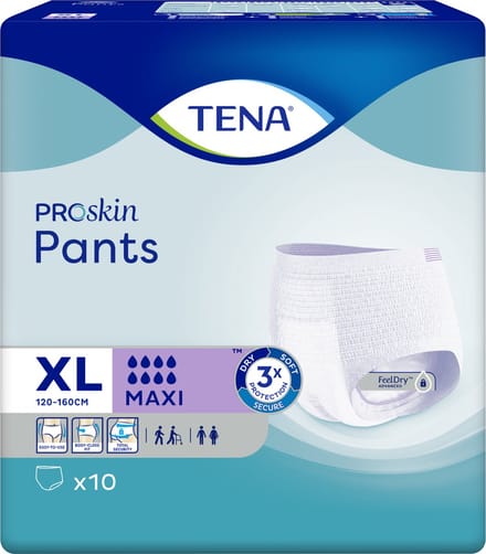 4x Tena Proskin Pants Maxi XL - 10st/pak