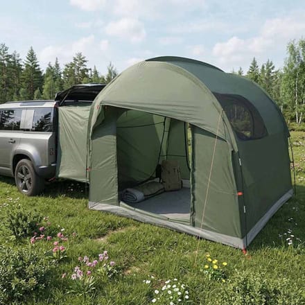 vidaXL - Tailgate - Tent - met - Regenhoes - Waterafstotend - 4-persoons