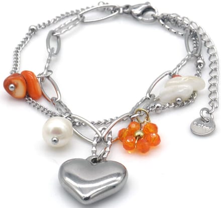 Hartvormige Armband – RVS – Minimalistisch – 16-21cm – valentijn – cadeau