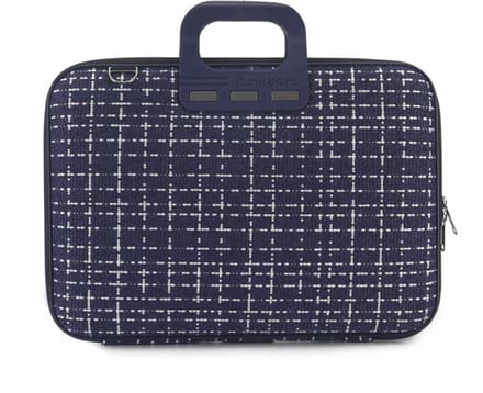 Bombata Tweed' 15 inch Nylon Laptoptas - Prato - 15,6 inch - Blauw