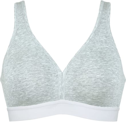 Naturana - Katoenen soft bh - 86021 - Grey melange - 105C