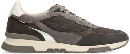 Van Lier - Heren - Grijze Romeo nubuck sneakers - Maat 40
