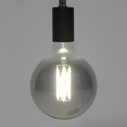 Hoyz Lichtbron led filament bol Ø12 5 e27 6w dimbaar / smoke grey glas