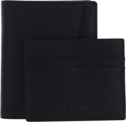Esquire Leren Portemonnee RFID Wallet Black Zwart