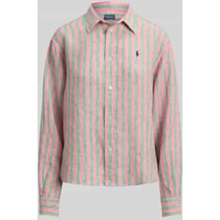 Boxy fit Overhemdblouse van puur linnen