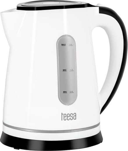 Teesa TSA1020W - Draad- en geruisloze waterkoker, 1,8 liter, wit