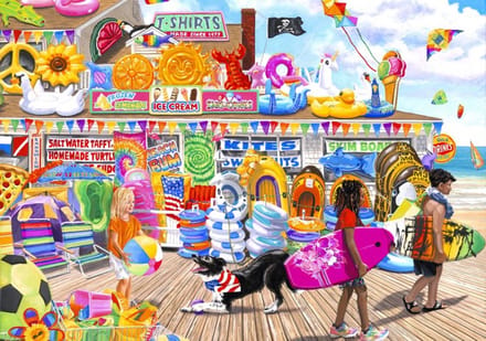 Bluebird Puzzle legpuzzel Beach Shop - 2000 stukjes fantasie.
