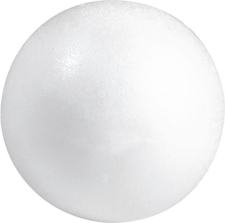 Piepschuim bol/bal - wit - D12 cm - styropor - hobby figuren - DIY - knutselen - basis materiaal
