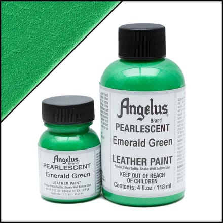 Angelus leerverf - Parelmoer effect : Smaragd Groen 118ml / 4oz