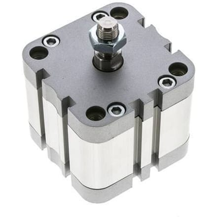ISO 21287 Compacte Dubbelwerkende Cilinder 63-20mm - Magnetisch - Mannelijke Stang