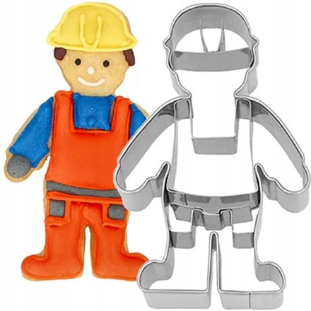 Koekjesvorm "Worker" 8 cm - Metaal