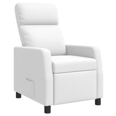 vidaXL - Recliner - Wit - Kunstleer