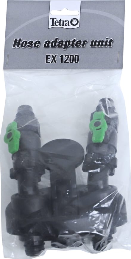 Tetra - slangadapter Met 2 kranen voor ex 1200
