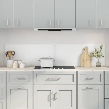 vidaXL - Keukenachterwand - 2 - st - Doorzichtig - 90 - x - 40 - cm - gehard - glas