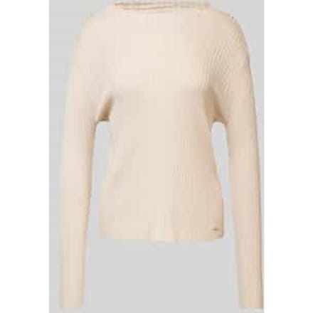 Gebreide pullover met boothals