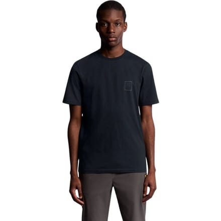 Lyle and Scott Rubberised Logo Graphic Casual T-shirt Heren Donkerblauw M