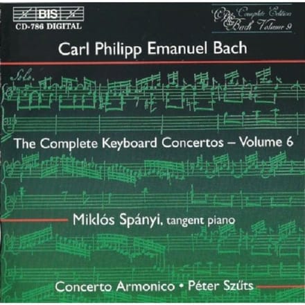 Complete Keyboard Vol.6 Voncertos W.15,32,25/W/Miklos Spanyi, Peter Szuts - Bach, C.p.e.