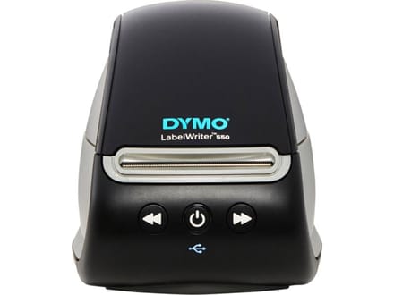 DYMO LabelWriter 550 Labelprinter | Labelmaker met direct thermisch printen | Automatische labelherkenning | Drukt adreslabels, verzendlabels, barcodelabels af en meer | Tweepolige EU-stekker
