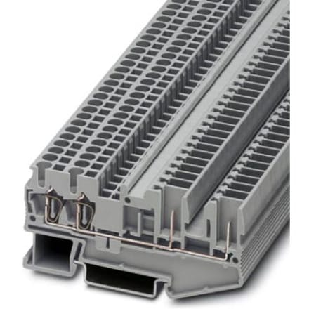 Phoenix Contact 3040038 Doorgangsklem 5.2 mm Spanveer Grijs 50 stuk(s)