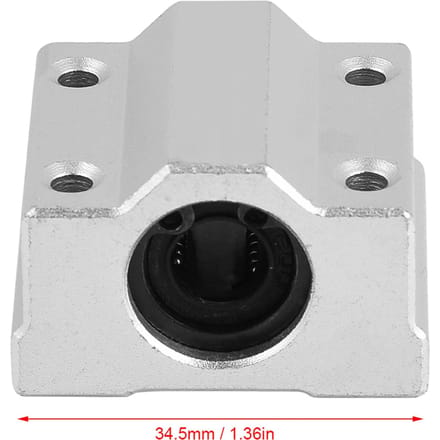 4 stuks SCS8UU 8mm Lineaire Beweging Kogellager Glijbus Glijblok voor 3D Printer white