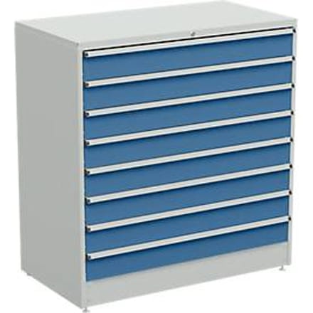 Ladekast, 8 schuifladen, B 1330 x D 715 x H 1400 mm