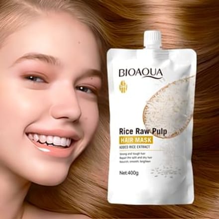 BIOAQUA - Rice Raw Pulp Hair Mask 400g #Hair Mask - 400g
