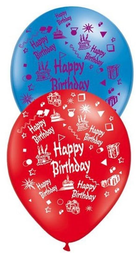 Ballonnen Happy Birthday (10st)