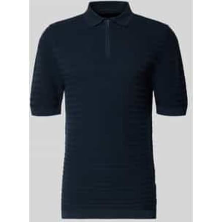 regular fit poloshirt met korte ritssluiting