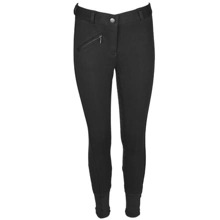 Mondoni Kenton FG Kinder Rijbroek - Maat: 164 - Zwart - Polyamide