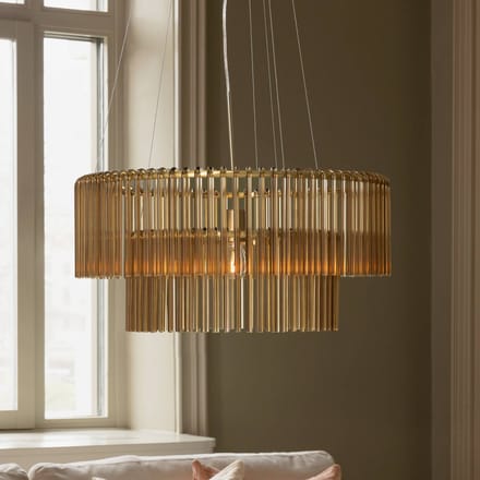 Globen Lighting hanglamp HOOK 60, glas, cognac